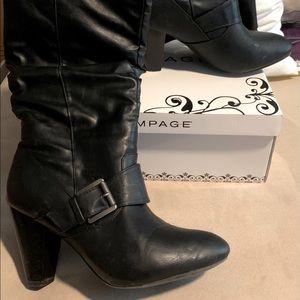 LAST CHANCE! Rampage knee high heeled boot